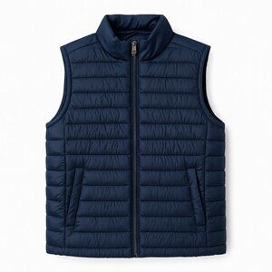 Jackson Hole Navy Quilted Puffer Vest Size L Warm Outerwear